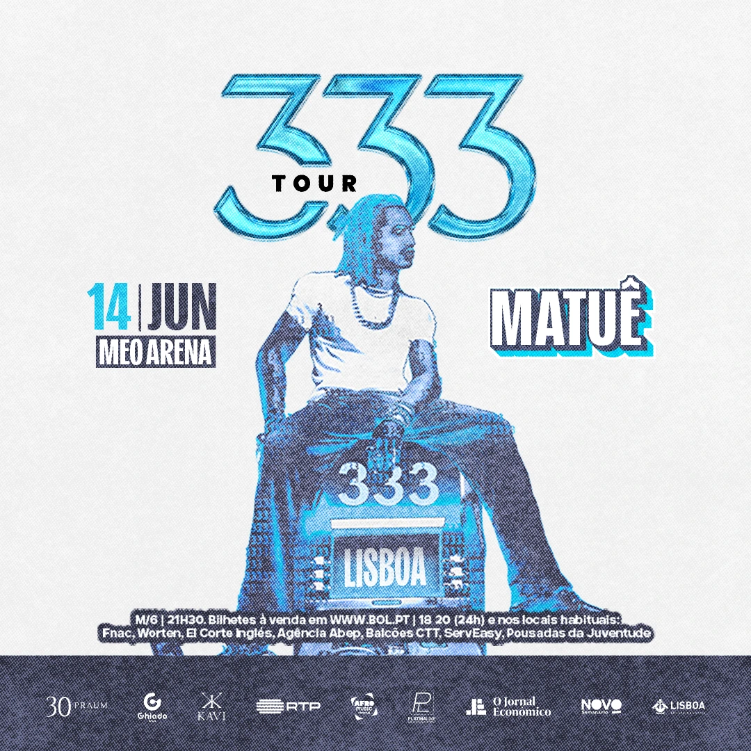 Matuê encerra a maior turnê da carreira com apresentação inédita do ‘333’ em Portugal