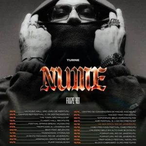 Filipe Ret anuncia turnê “Nume” com 22 shows pelo Brasil e show épico